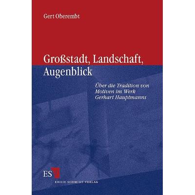 Großstadt, Landschaft, Augenblick, Taschenbuch von Gert Oberembt, Erich Schmidt Verlag, 978-3-503-04926-4