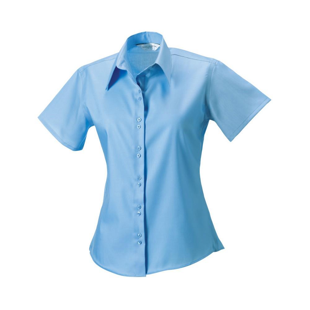 Russell Collection - "Ultimate" Hemd für Damen kurzärmlig (Heiterer Himmel)