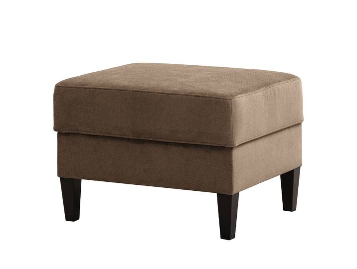 Polsterhocker Koski I 66 x 45 x 56cm Braun/Beige/Cappuccino Webstoff Lito: Cappuccino