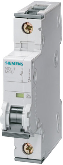 Siemens Disjoncteur industriel numérique B10A, 1 pôle, T=70, 10 kA 5SY4110-6 (5SY41106)