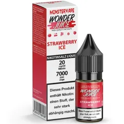 Wonder Juice Strawberry Ice NicSalt Liquid