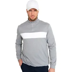 Abacus Layer Club 1/4 Zip, hellgrau