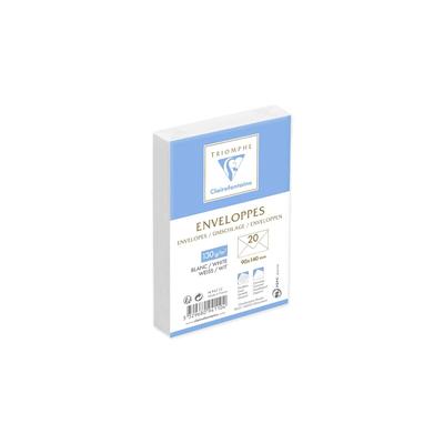 Clairefontaine 500x Umschl 90x140 weiss 120g- Weiß 9411C