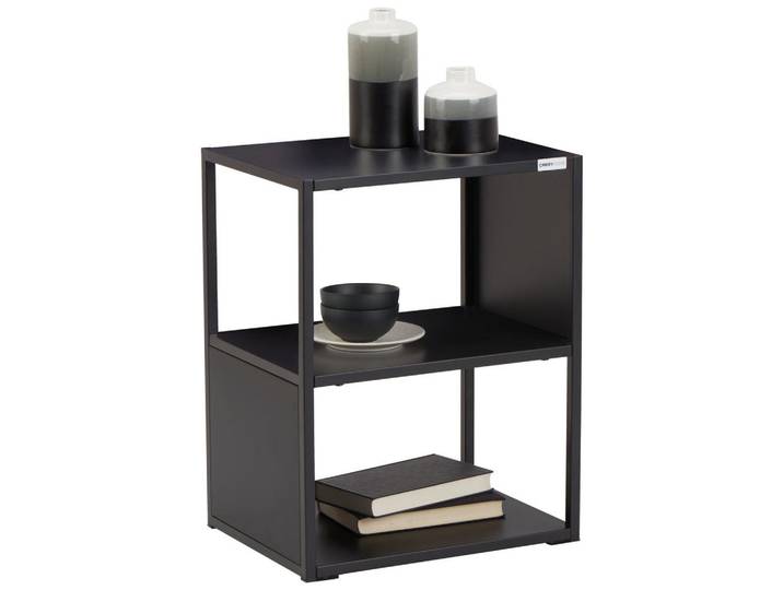 Carryhome Beistelltisch, Schwarz, Metall, rechteckig, eckig, 30x51x40 cm, einfacher Aufbau, Wohnzimmer, Wohnzimmertische, Beistelltisch, Beistelltische Metall