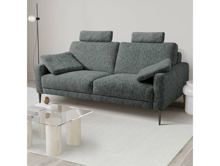 Kopfstütze Grau Strukturstoff Trinu 52 x 52 x 14cm Modern