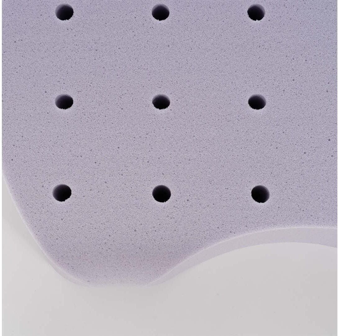 Nackenkissen TRÄUMELAND "ErgoRelax, Gel, Standard, 40 x 60 x 11,5 cm", lila (weiß), B:40cm L:60cm, Schaumstoff, Funktionskissen, Nackenkissen, Ergonomisches Kopfkissen mit Gelschaumkern weiß B/H/L: 40cm x 60cm