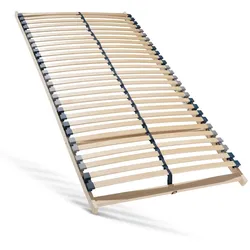 Sleepneo Lattenrost 70x200, Lattenrahmen aus Buche, 7 Komfortzonen, 28 Latten, Federholzrahmen Made in Germany, Lattenrost Selbstmontage, Traglast 150Kg