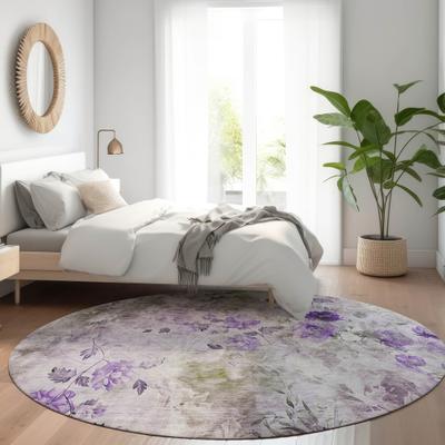 Addison Rugs Machine Washable Indoor/ Outdoor Chantille Vanishing Floral Rug