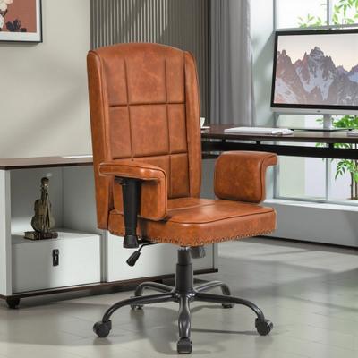 "Javlergo 350LBS Heavy Duty Reclining Office Chair 90°-150° Tilt Lock, 360° Swivel, 6.3"" Thick Cushion & Rotating Armrests"