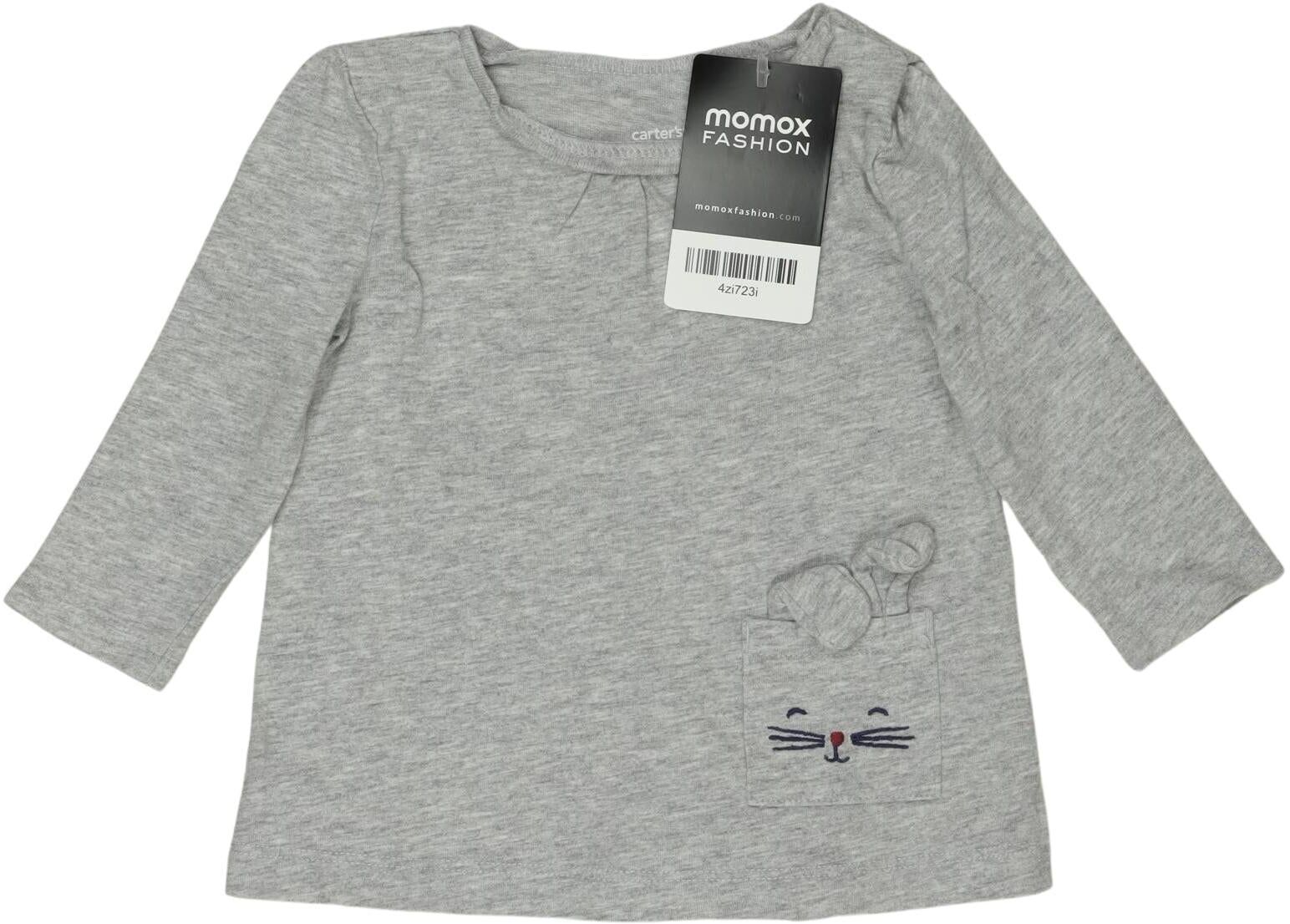 carters Mädchen Langarmshirt, Grau, Gr. EU 68, Baumwolle - Second Hand