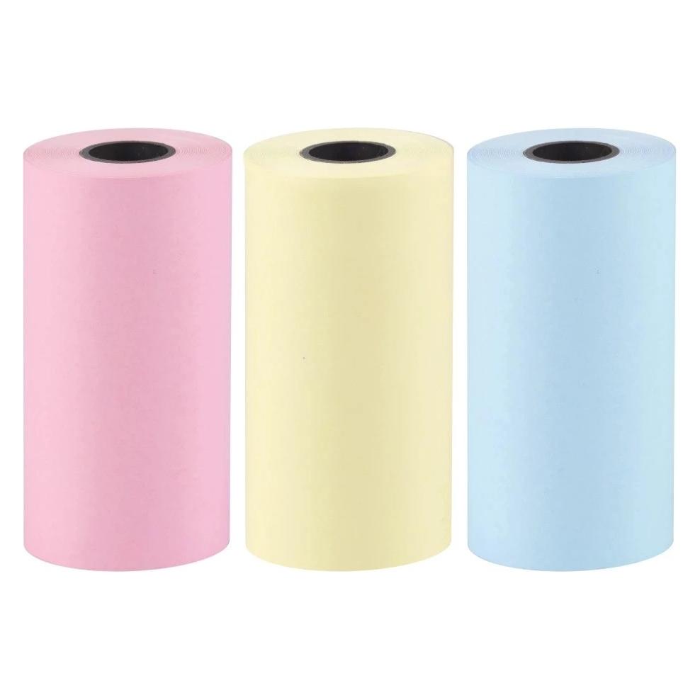 Hurtel Set of colorful paper rolls for the HURC9 cat mini thermal printer - 3 pcs. (1404978613)