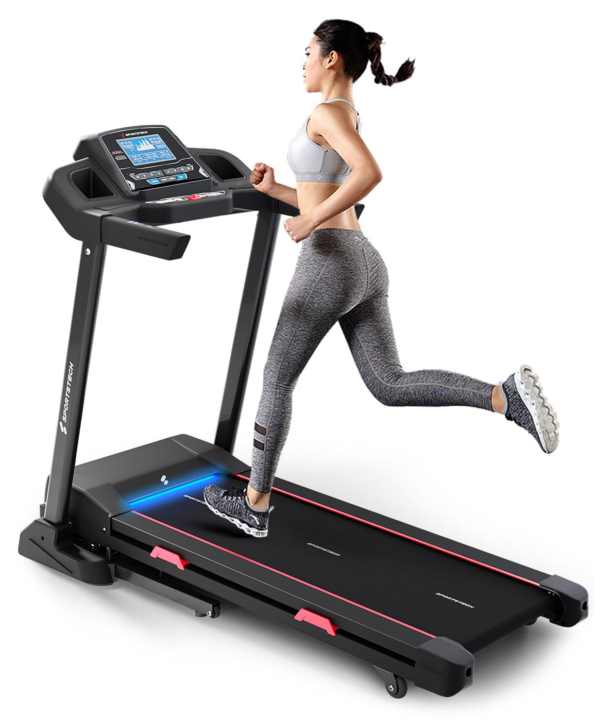 Sportstech Laufband F31s Profi I Premium App & Live Kurse I 16km/h I Klappbar