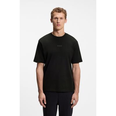 T-Shirt BOSS GREEN "Tee 10 Relaxed Fit", Herren, Gr. XL, schwarz, Single Jersey, Obermaterial: 100% Baumwolle, unifarben, relaxed fit normal, Rundhals, eingesetzt normaler Saum, Shirts T-Shirt, Rundhalsausschnitt, relaxed Fit, reine Baumwolle