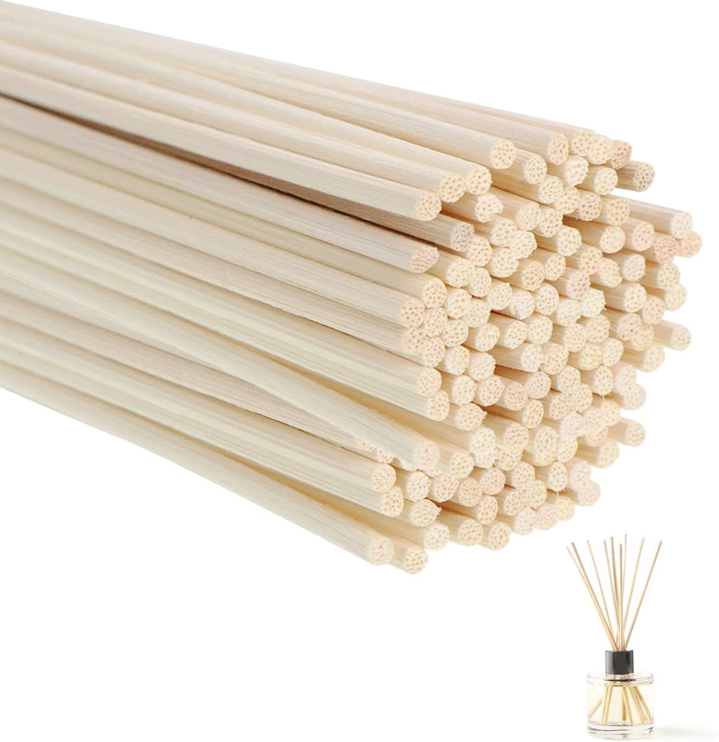 Navulverpakking met 50 rotan geurstokjes, 25 cm x 3 mm