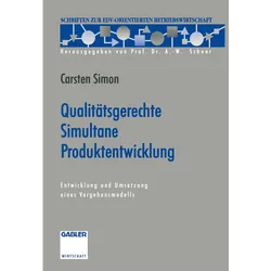 Qualitätsgerechte Simultane Produktentwicklung, Fachbücher von Carsten Simon