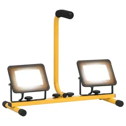 Helloshop26 - Tragbarer LED-Strahler, leistungsstarke Beleuchtung, 44,5 x 18,5 x 37 cm, Aluminium, schwarz, 02_0046103