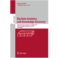 Big Data Analytics and Knowledge Discovery, Fachbücher von Sanjay Madria, Takahiro Hara