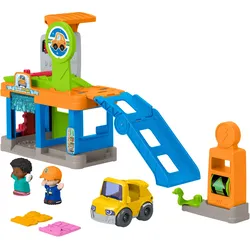 Fisher-Price Little People Spaß an der Tankstelle Spielset für Kleinkinder,