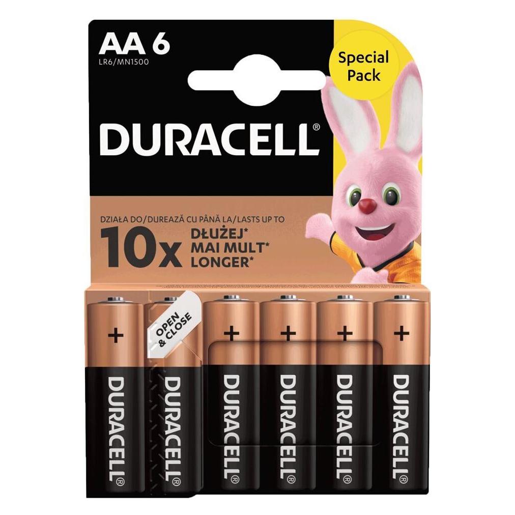 Duracell Bateria Basic AA/LR6 blister 6 sztuk (6 Stk., AA) (Dyracell Basic AA/LR6 blister 6szt)