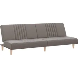vidaXL Schlafsofa Taupe Stoff