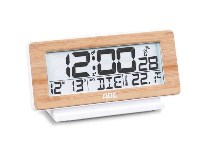 Wecker ADE Beige, Weiss Holz B 12.8 cm - Wecker