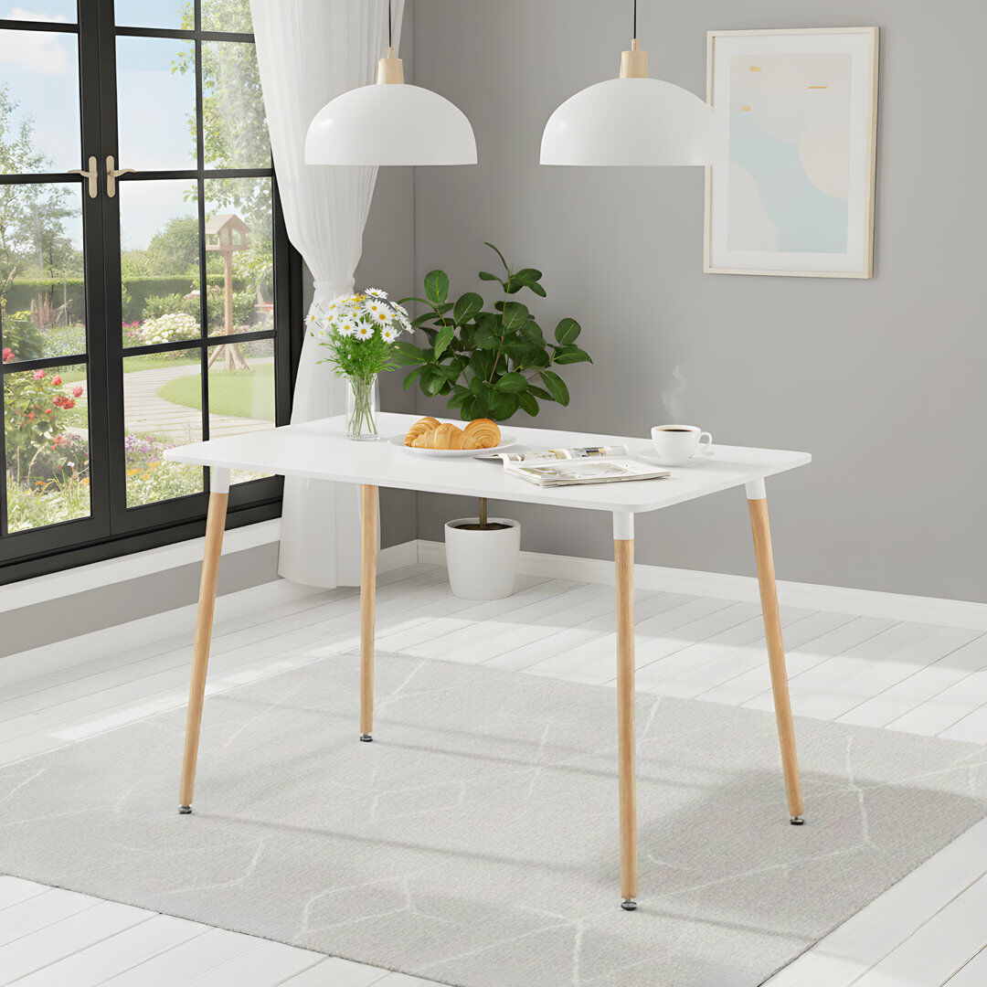 Hykkon Nero Dining Table White