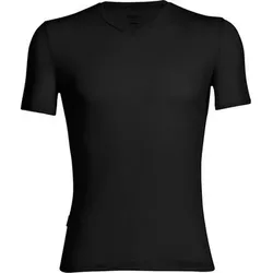 ICEBREAKER Herren Funktionsunterhemd / Unterhemd "Anatomica Short Sleeve V", Größe M in Schwarz Schwarz