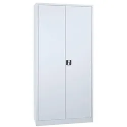 Gürkan Stahlschrank mit Flügeltüren 82 x 180 cm grau, 82x180x38 cm