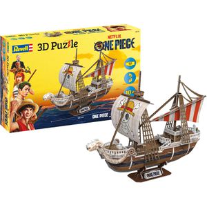 Revell Puzzle 00270, One Piece - Going Merry, 3D Puzzle, ab 10 Jahre, 112 Teile