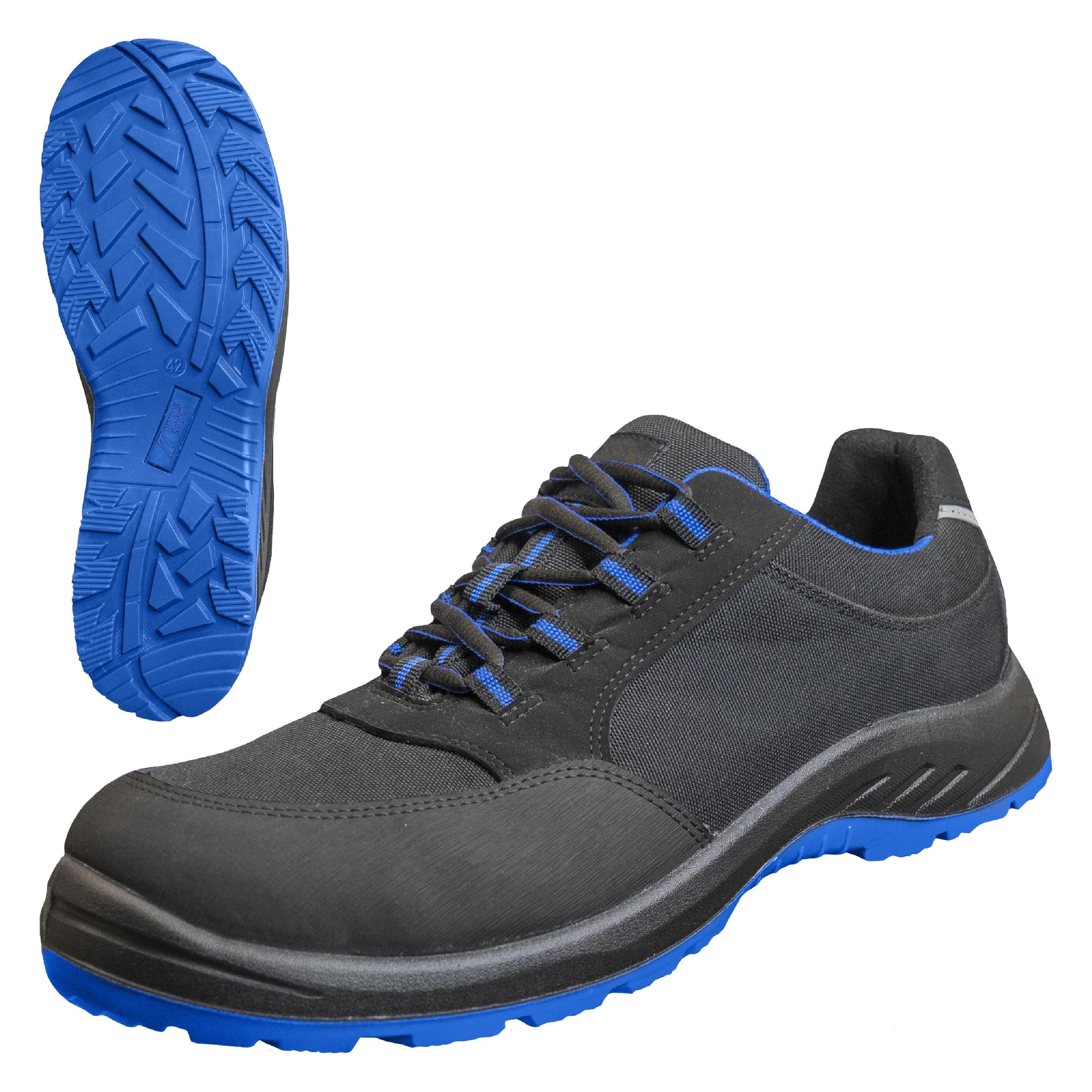 Nitras SOLID STEP, Sicherheitshalbschuhe, S3S CI FO, strapazierfähiges Textil, schwarz, widerstandsf (40) (47543512)