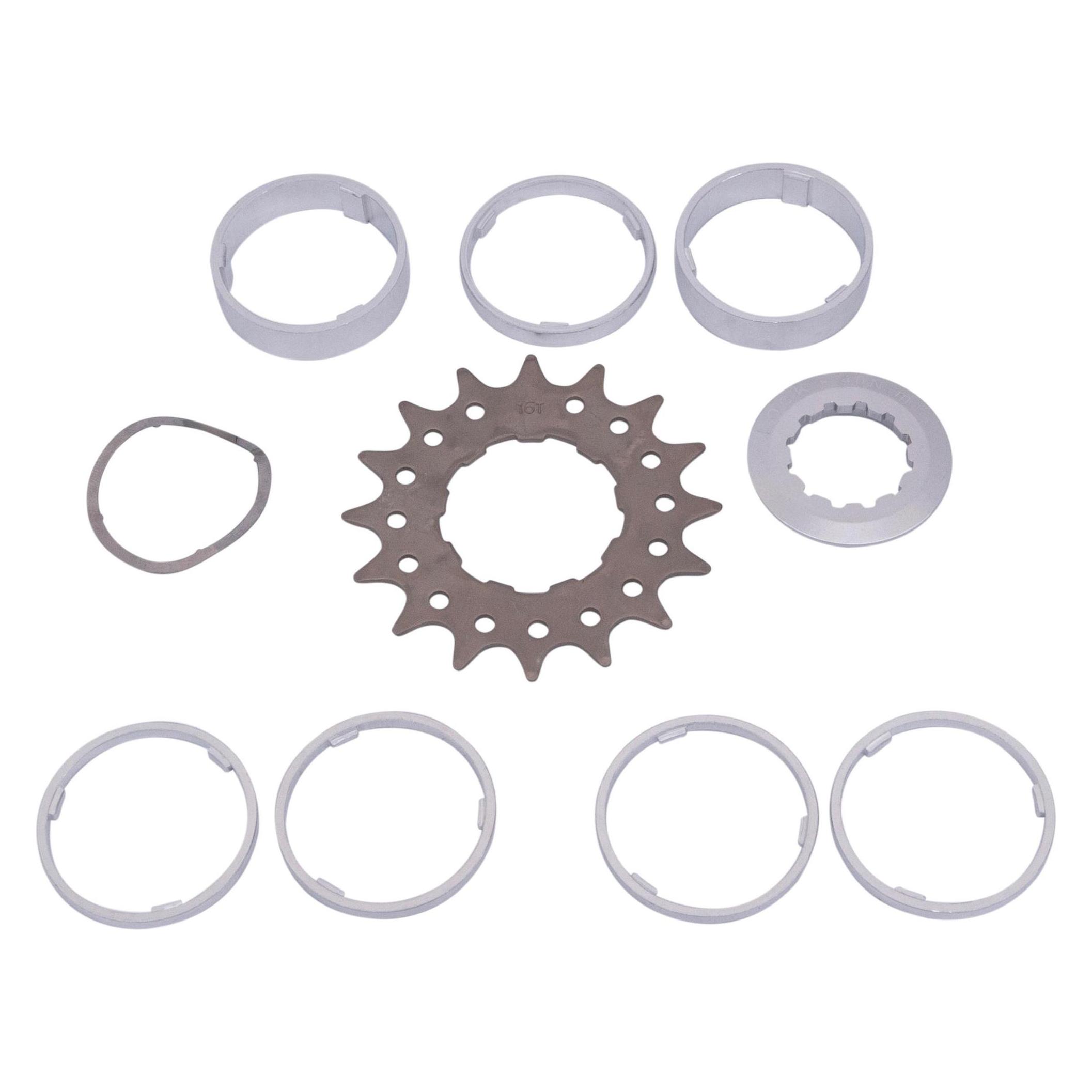 Bike-Parts Single Speed Ritzel Distanzring-Set (1-fach) (02020001)