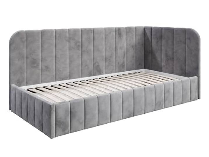 Jugendbett Mario SM 02, 100x200 cm, Bettkasten, Dunkelgrau, Rechts MOEBELPAKET MARIO SM 02 Eckbett, Jugendbett mit Bettkasten 100x200 cm, Dunkelgrau, Rechts