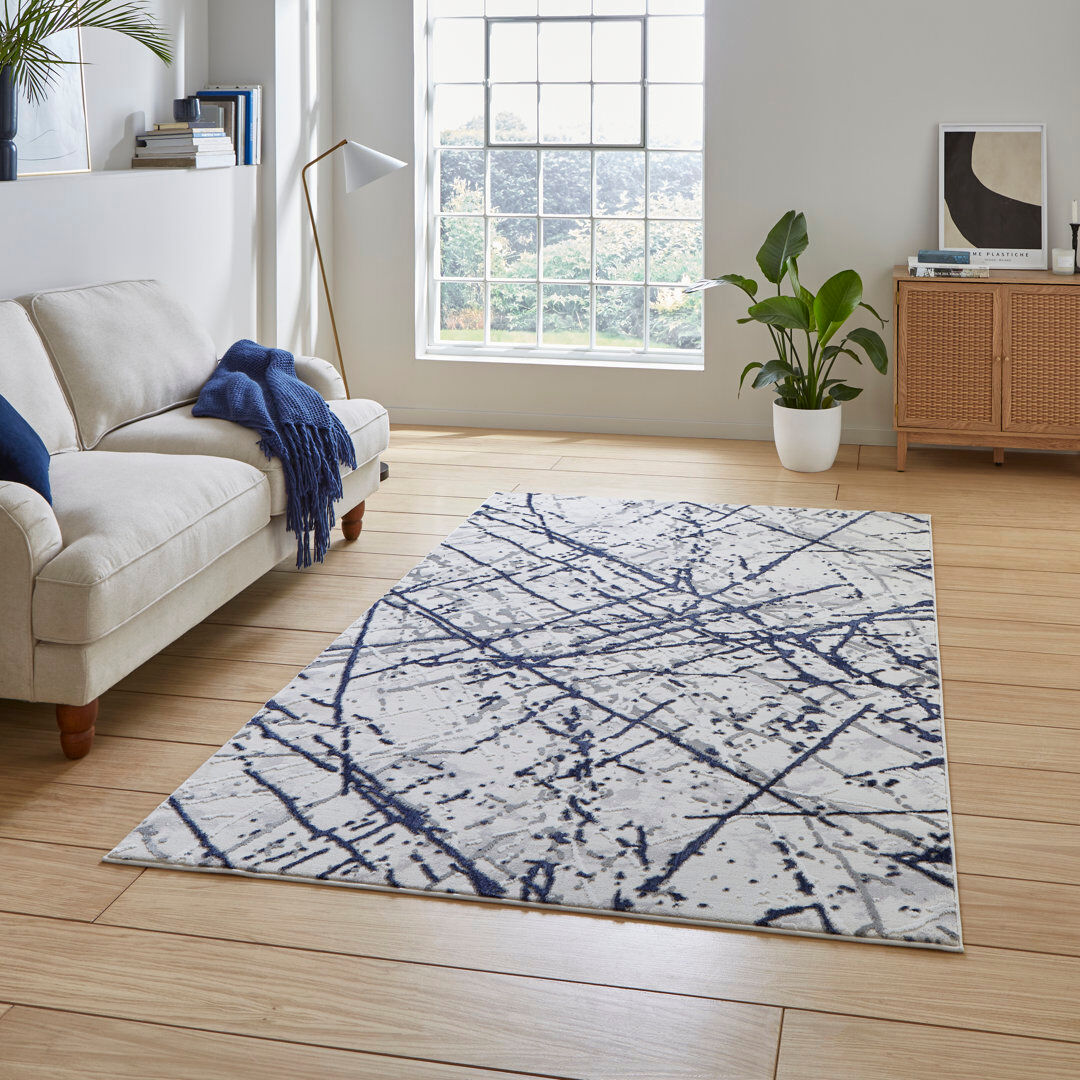 Think Rugs Artemis Artemis area rug Machine Woven Rectangle Blue Blue Rectangle 80 x 150cm