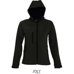 SOLS Damen Kapuzen 3-Lagen Softshell Jacke Softshell-Jacke 46802 black L