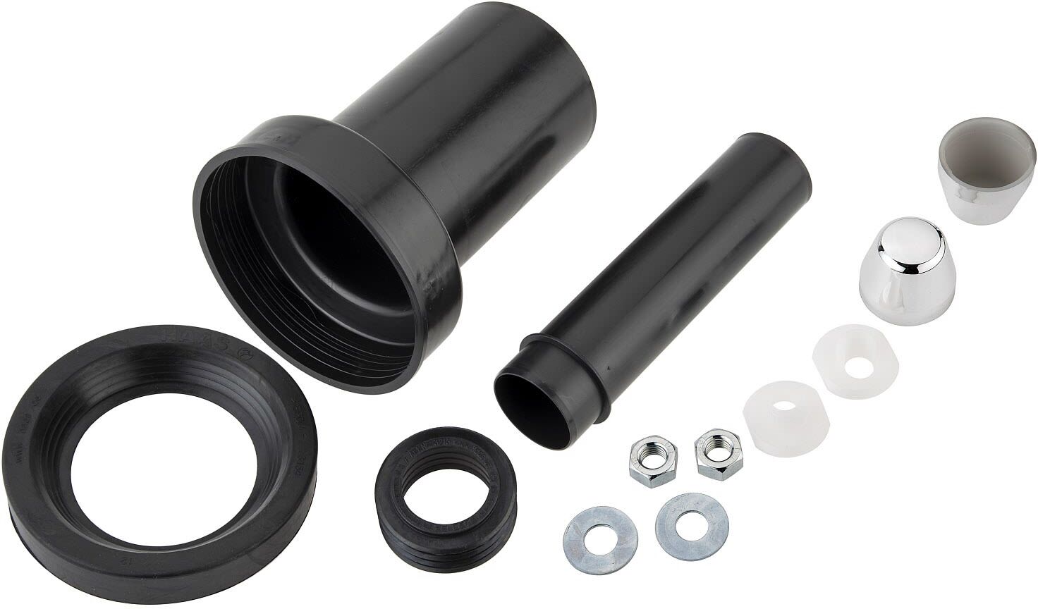 HAAS wall-mounted WC connection fittings 18 cm long DN 90/110 3286