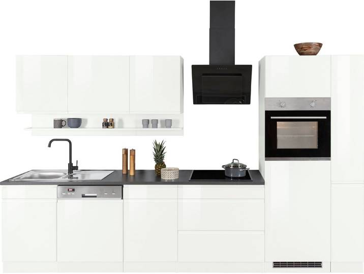 KOCHSTATION Küchenzeile KS-Virginia,neu in verbesserter Ausführung, Breite 330 cm, Soft-Close, ohne E-Geräte