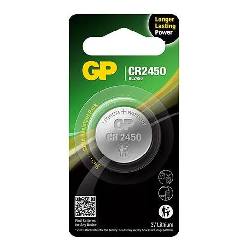 GP Knopfzelle Lithium CR2450 3V 1 Stück