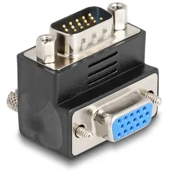 Delock Adapter VGA Stecker zu Buchse 90° gewinkelt