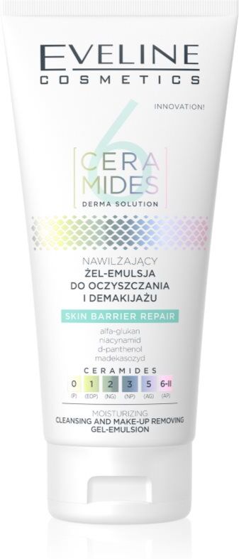 Eveline Cosmetics 6 Ceramides gel emulsion for deep cleansing 150 ml
