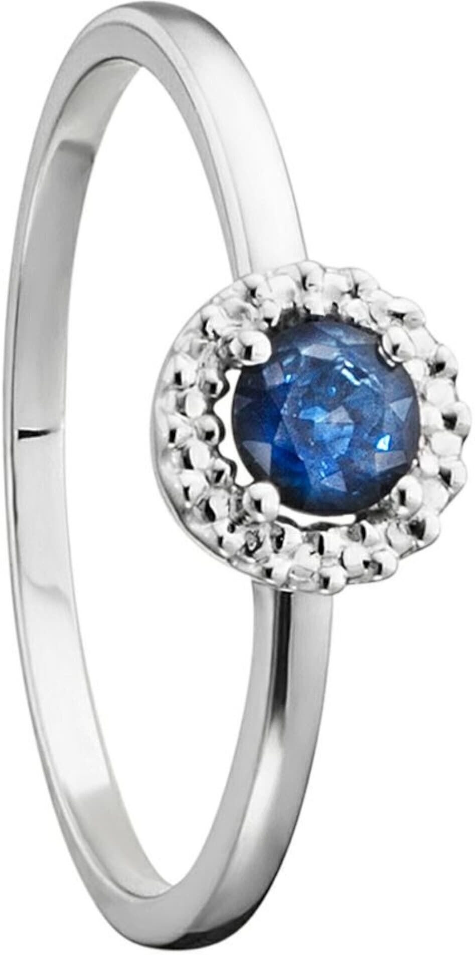 Goldring ONE ELEMENT "Safir Ring aus 333 Weißgold" Gr. 50, silber, Fingerringe, Damen, 50, Weißgold 333, Goldring