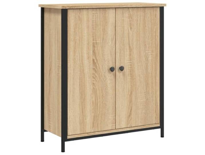HKTMGDNG Sideboard Sonoma-Eiche 70x30x80 cm Beistellschrank Vielseitige Ablagefläche für Flur und Wohnzimmer mit justierbaren Metallbeinen für unebene Böden.
