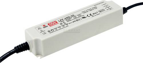 Mean Well LPF-40D-42 LED-Treiber, LED-Trafo Konstantspannung, Konstantstrom 40W 0.96A 25.2 - 42 V/DC dimmbar, PFC-Schaltkreis