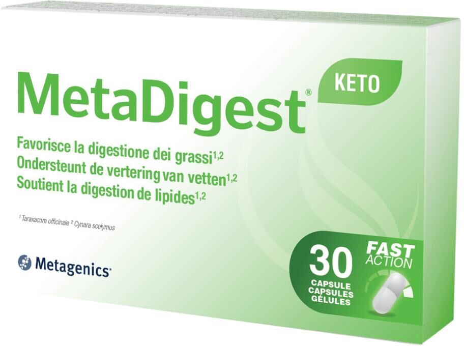 METAGENICS BELGIUM bvba METADIGESTKETO, 30 CAPSULE