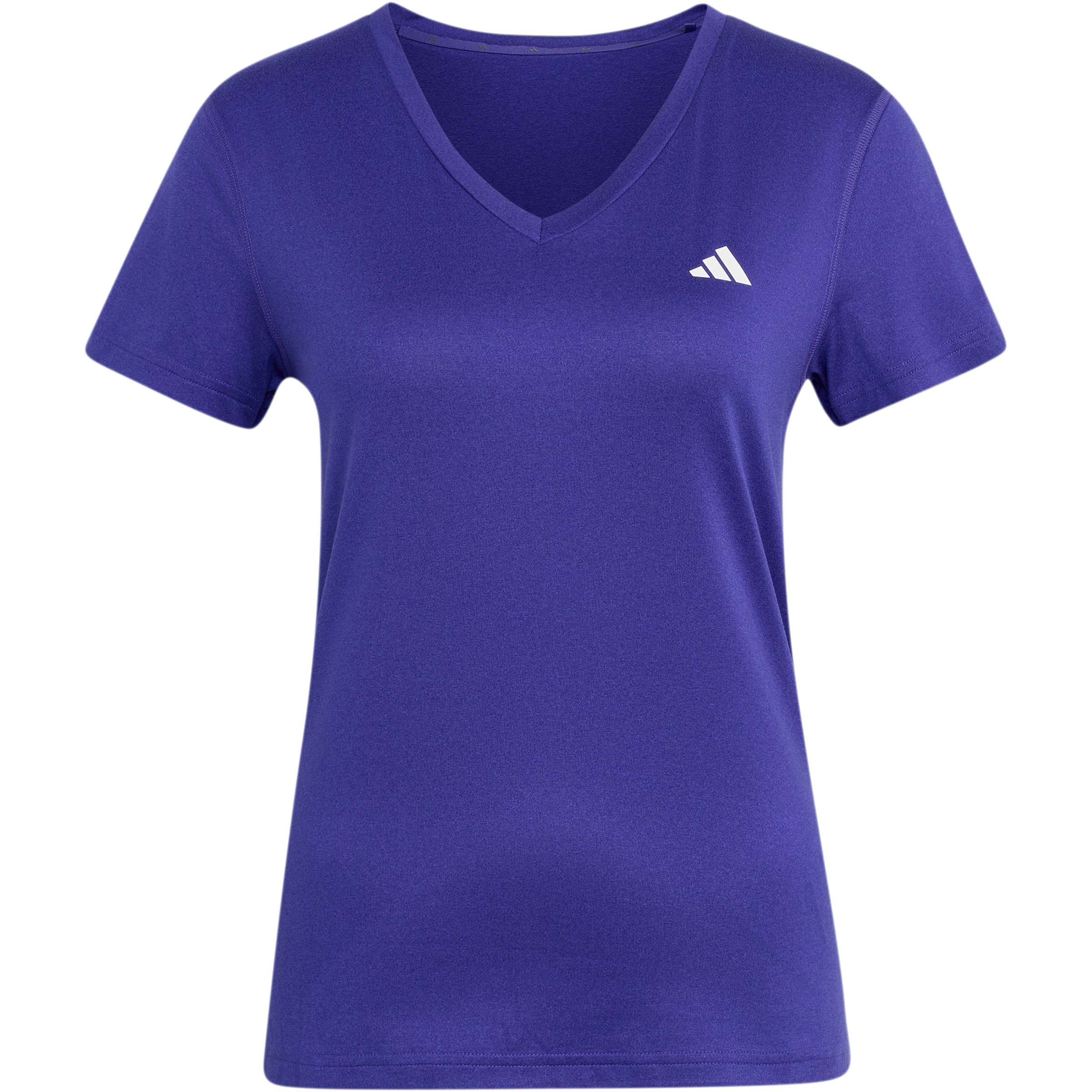adidas Workout Essentials V-Neck Damen T-Shirts lila Größe S Laufen | Training & Fitness | Trailrunning Elastisch