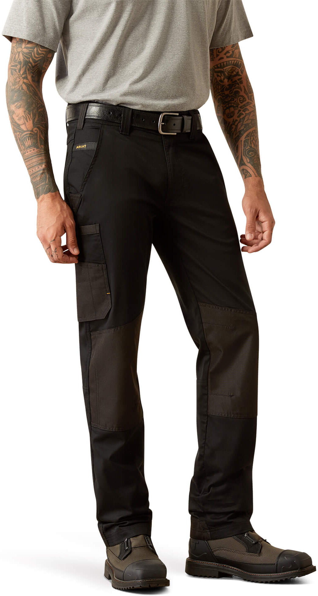 Men's Rebar M8 Modern DuraStretch Cargo Pant in Black, Size: 30 X by Ariat