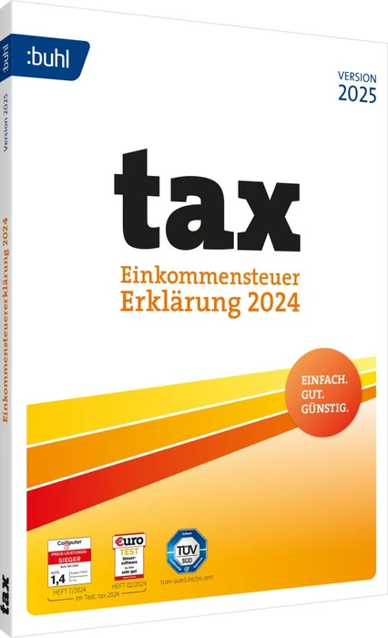tax 2025, Finanz-Software Deutsch ESD