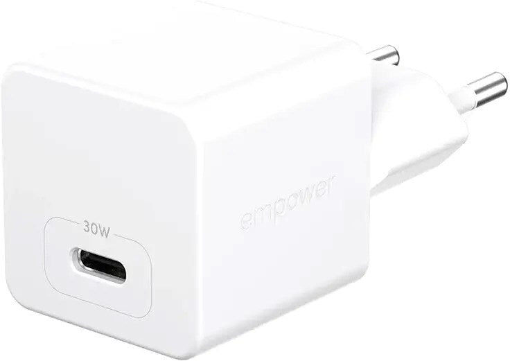 empower by PanzerGlass Turbo 30W Vægoplader m. 1x USB-C - Silver White