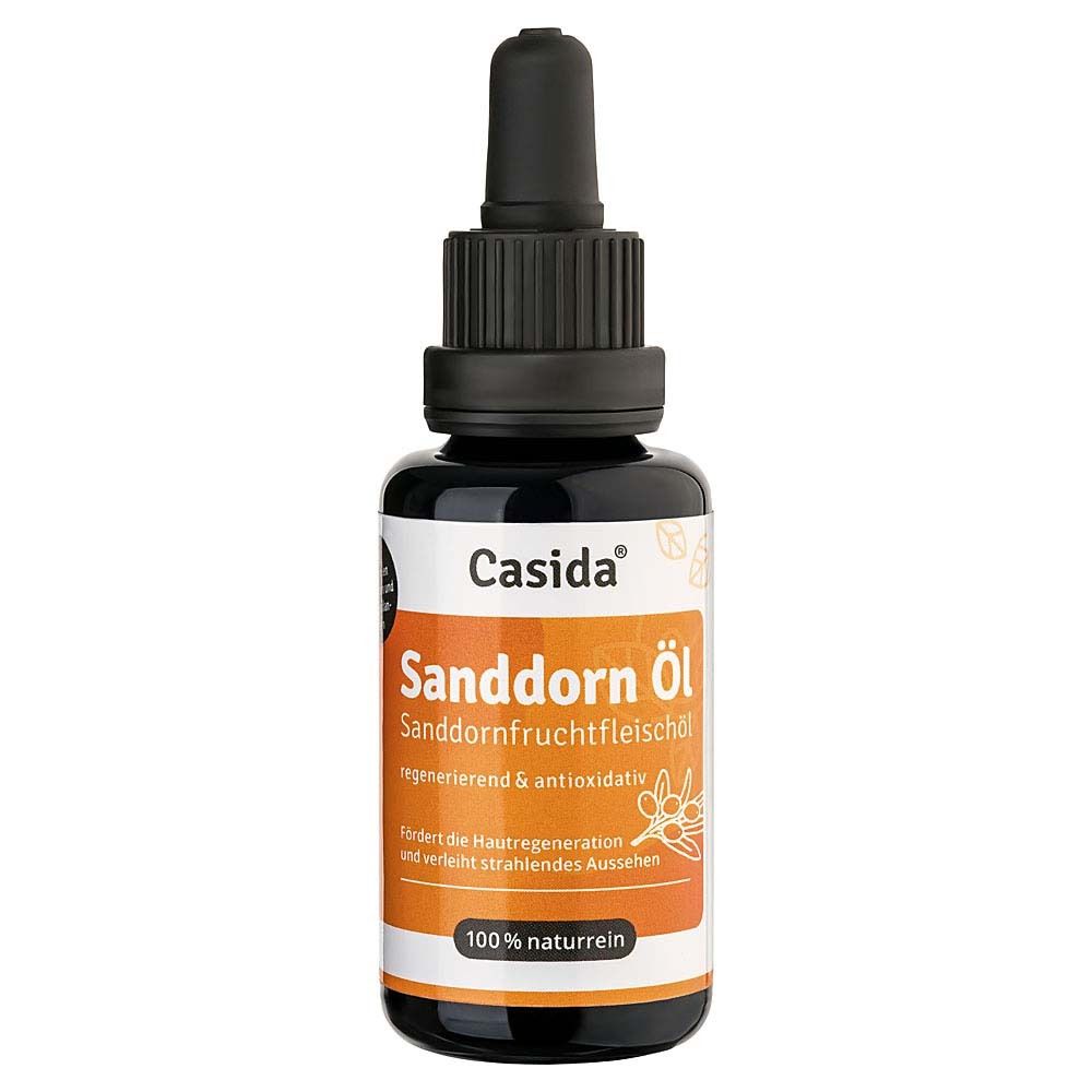 Sanddornöl Sanddornfruchtfleischöl naturrein äth. 30 ml Ätherisches Öl