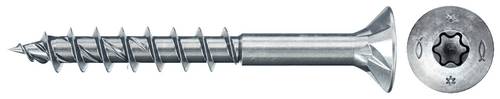 Spanplattenschrauben PowerFast II Senkkopf, Innenstern TX, gvz, blau passiviert, Teilgewinde 670080 Norm FPF II CTP BC W