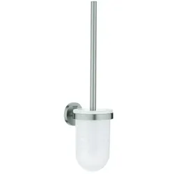 Grohe Essentials WC-Bürstengarnitur 40374DC1 supersteel, Wandmodell, verdeckte Befestigung